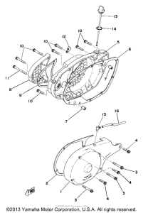 TY250C Боковые крышки