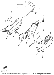 TW200HC Боковые обтекатели