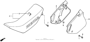 CR250R Сидение