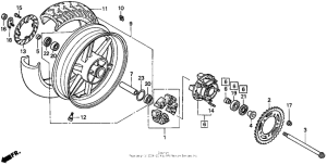  Переднее колесо
