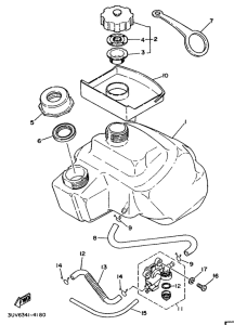 SH50 Топливный бак