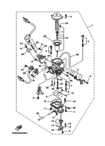 YP250 Carburetor assy