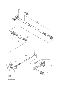 YZF1000R Вал переключения