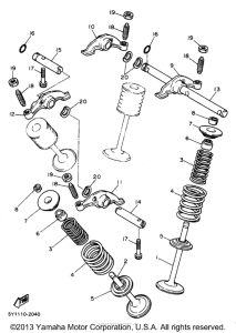 XT600EBC Клапана