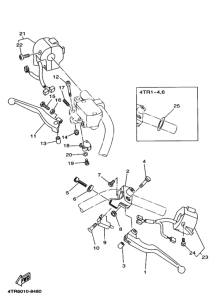 XVS400 ﾊﾝﾄﾞﾙｽｲﾂﾁ. ﾚﾊﾞｰ