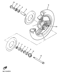 XVZ13TD Переднее колесо