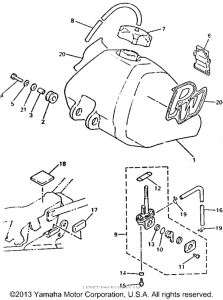 PW80F Топливный бак