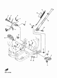 WR250F Stand & footrest