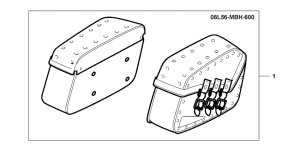 VT750C Leather saddlebag