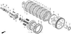 CMX250C Сцепление