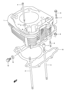 DR800 Цилиндр
