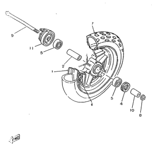 CW50RSX Переднее колесо
