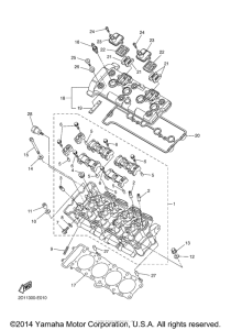 FZS10FGY Головка цилиндров