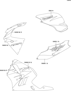 ZX900 Decals(violet / orange)