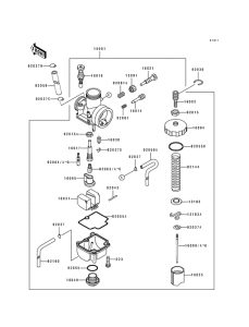 KX100 Carburetor assy
