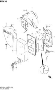 LS650 Обтекатель задний