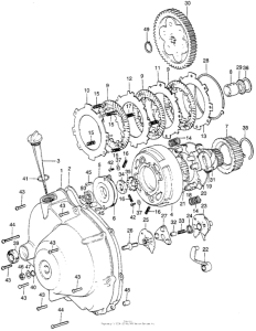 ST90 Right crankcase cover + clutch