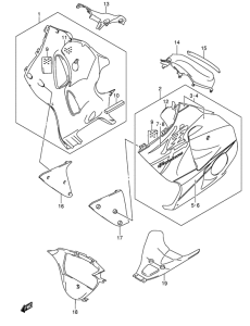 GSX1300R Under cowling