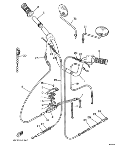 LB50 Steering handle. cable