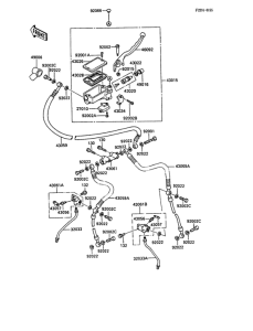 ZX1000 Главный тормозной цилиндр