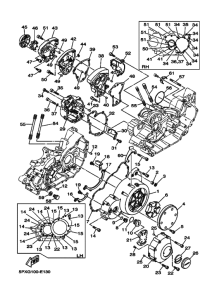 XV1700PC XV17PCW Crankcase cover ass`y  (v