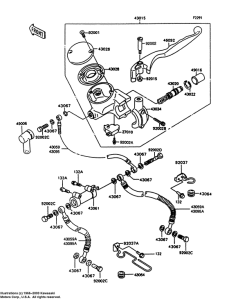 VN750 Передний тормозной цилиндр