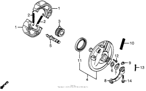 XR200R Передний тормоз