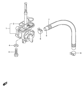 DR650 Топливный кран