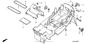 RVT1000R Задний бампер