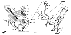 VT1300CS (ABS) Front brake master cylinder (vt1300csa)