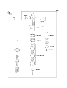 KLX300R Амортизатор