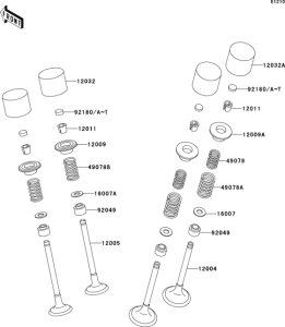ZX600 Клапана