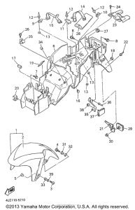 YZF750RHC Крыло