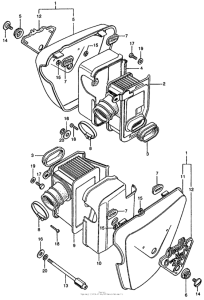 CL450 Air cleaner case
