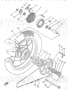 SR250 Переднее колесо