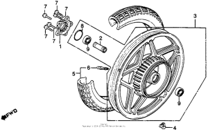 GL650I Переднее колесо