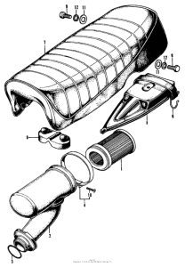 CL70 Seat + air cleaner