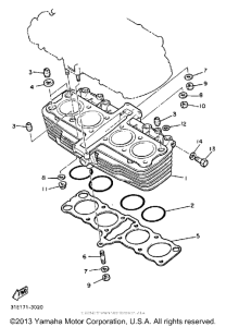 XJ900RK Цилиндры