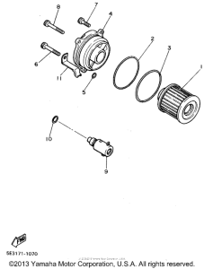 XV750FC Масляный фильтр