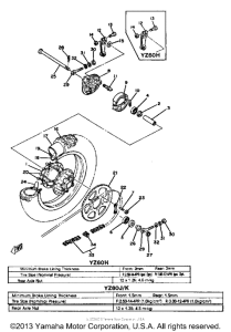 YZ60H Переднее колесо