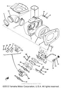 YZ80C Впускная система