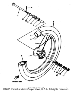 RT180G Переднее колесо