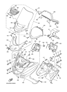 YP250 Ветровое стекло