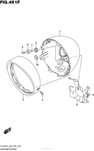 VL1500T Headlamp Housing (Vl1500Tl7 E28)