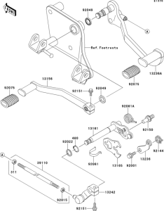 VN800 Механизм переключения передач