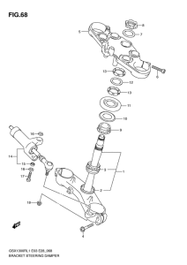 GSX1300R Bracket - steering damper