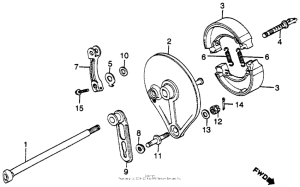 XL500S Xl500s rear brake panel 79-81
