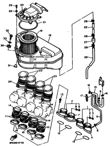 FZR750R Впускная система