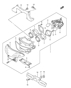 GSX750 Задний фонарь