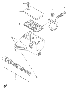 VS800 Передний тормозной цилиндр